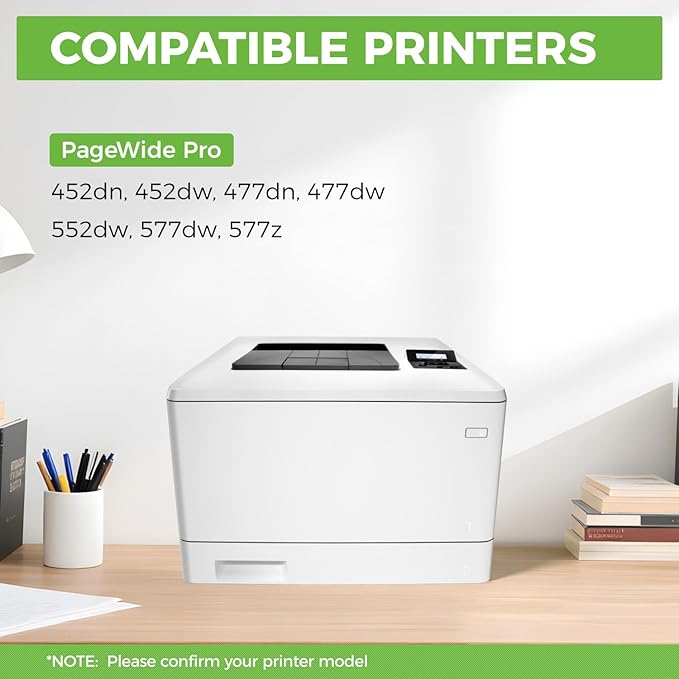 972X Ink Cartridges High Yield 4-Pack with chip Compatible Replacement for HP 972X 972A 972 use with HP Pagewide Pro 477dw 577dw 477dn 452dn 452dw 552dw 577z P55250dw Printer Black Cyan Magenta Yellow