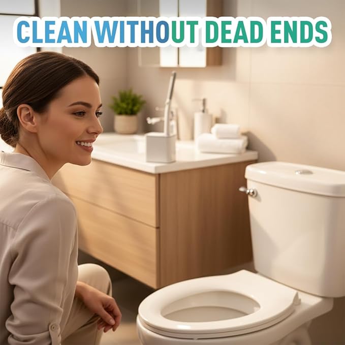Disposable Toilet Brush, Toilet Brush Holder, Compact Wall Mounted DisposableToilet Cleaning System for Modern Bathrooms, Hygienic Toilet Cleaner for Families (Lavender Scent- 6PCS)