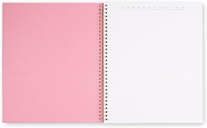 Kate Spade New York Large College Ruled Notebook, 11" x 9.5" Spiral Notebook with 160 Pages