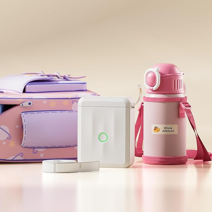 NIIMBOT Label Maker Machine Bluetooth Label Printer for School Home Office Organization, Mini Labeler D110 Label Machine with 3Rolls Labels