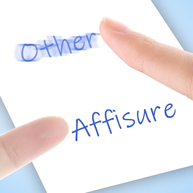 Blue Ultra Fine Point Permanent Markers, 18 Pack, 0.4 mm, Precision Extra Fine Tip for Detailed Writing, Art, Crafts & Labeling on Paper, Plastic, Glass, Metal, Waterproof, Fade-Resistant Ink