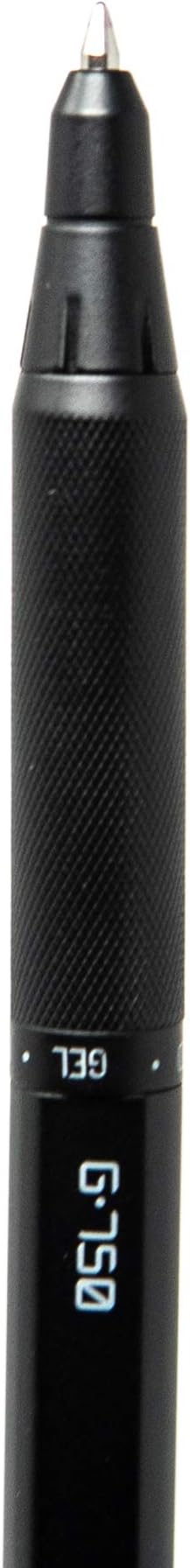 Zebra Pen G-750 Retractable Gel Pen, Black Brass Barrel, Medium Point, Black Ink, 1-Pack, Model Number: 49811