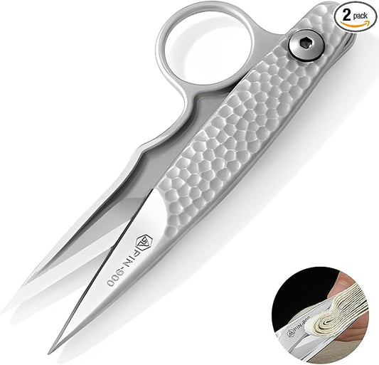 2025 New Upgrade Sewing Scissors, Stainless Steel Premium Tailor Scissors, Thread Snips Trimming Nipper for Gift Wrapping Yarn, Sewing Supplies (2)