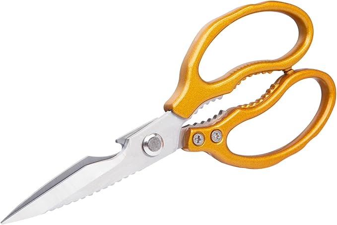 Kitchen Shears,Multi-Function Kitchen Scissors - Stainless Steel Utility Scissors (Gold)