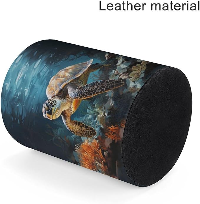 Sea Turtle Pen Holder Pencil Organizer Cute Pencil Cup Desk Decor Makeup Brush Holder PU Multifunctional Office Suppliesfor Home Classroom School