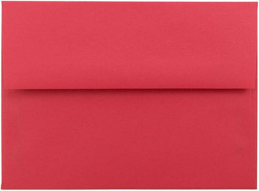 JAM PAPER A6 Colored Invitation Envelopes - 4 3/4 x 6 1/2 - Red Recycled - Bulk 500/Box