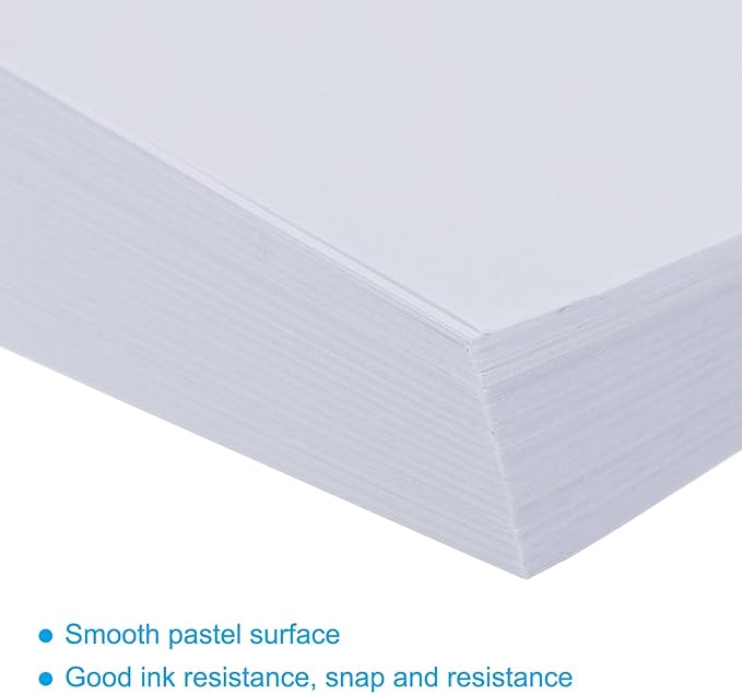 MECCANIXITY 125 Sheets A4 Colored Print Copy Paper 8.5" x 11" Origami Paper Printer Paper 80gsm for Printing, Document Copying, Art Craft, White