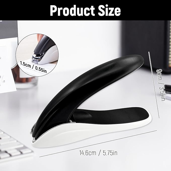 Heavy Duty Staple Remover, Professional Desktop Stapler Remover for Office & Classroom Use, Durable and Easy Staple Puller Remover Tool (White)