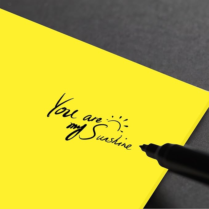 160 Sheets Cardstock Paper 8.5 x 11 Heavyweight Weight 200gsm Yellow Card Stock Paper Printing, Crafts, Invitations | Smooth Printer Cardstock Paper | Bulk Construction Paper DIY & Professional Use