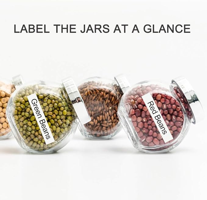 8 Pack Labelife M-K231 Compatible Label Tape Replacement for Brother P Touch M Tape M231 MK231 M-231 M-K231S 12mm 0.47 Inch, for Brother PTouch PT-M95 PT-85 PT-75 PT-65 Label Makers, Black on White