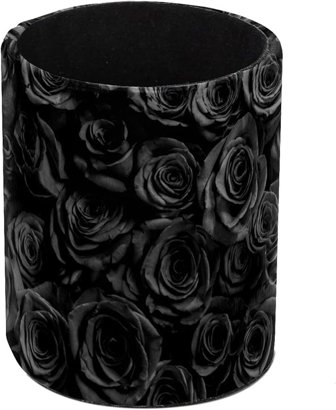 Pen Holder for Desk, Black Roses Pencil Holder, Cup Holder for Desk Office, Pen Organizer