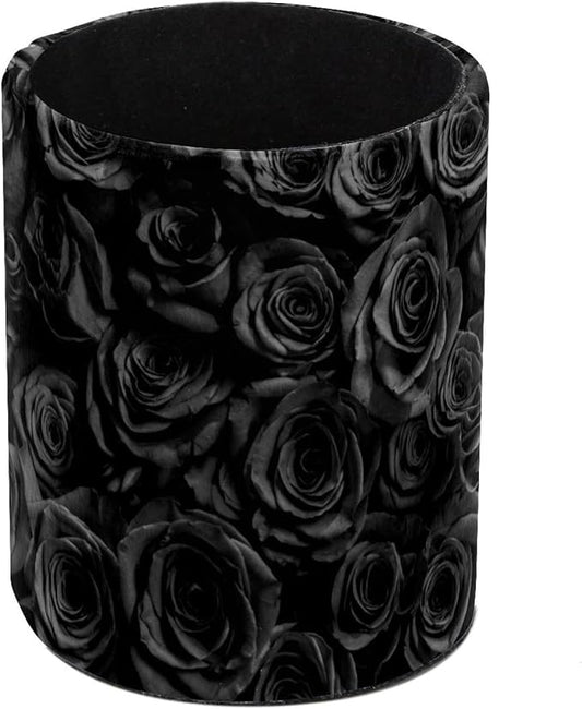 Pen Holder for Desk, Black Roses Pencil Holder, Cup Holder for Desk Office, Pen Organizer