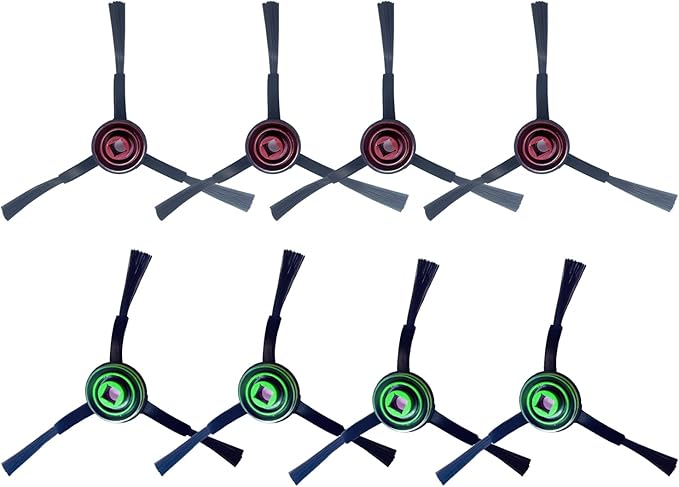 PELLYDA Side Brushes Compatible with ECOVACS DEEBOT X1, T10 Omni,T10 Plus,T20 Omni, T8 AIVI,T9+,N8 Pro Plus,N10 Plus,OZMO 920, OZMO 950, yeedi vac vac 2 Pro Vacuum Cleaner.(8 Pack)