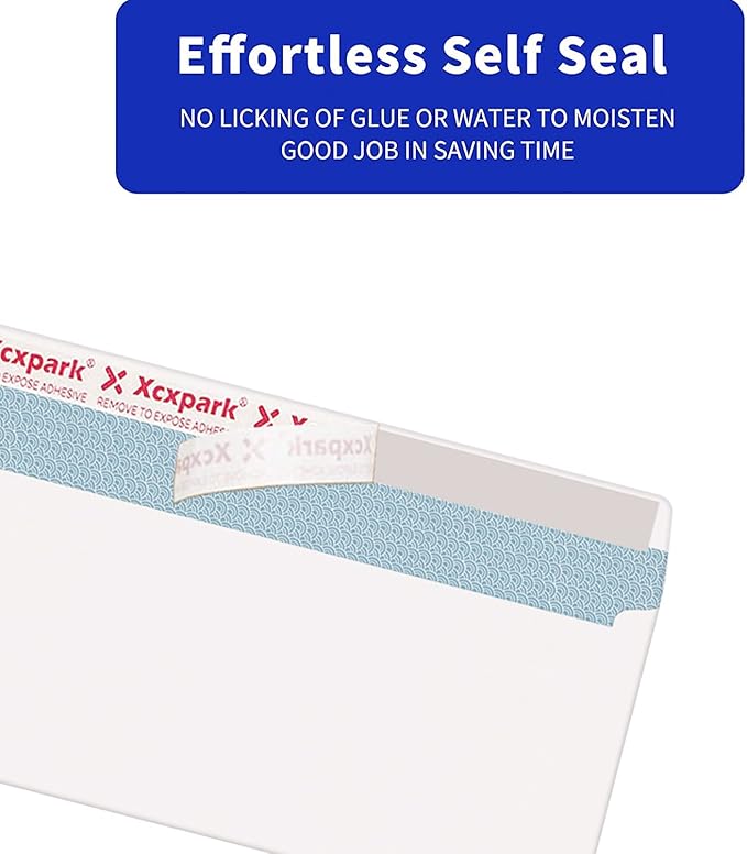 120 PCS #10 Double Window White Security Envelopes for QuickBooks Invoices, Most Statements And Documents Self Seal Kraft 4-1/8 x 9-1/2 inches Invisible Envelopes Super Strong Quick Seal