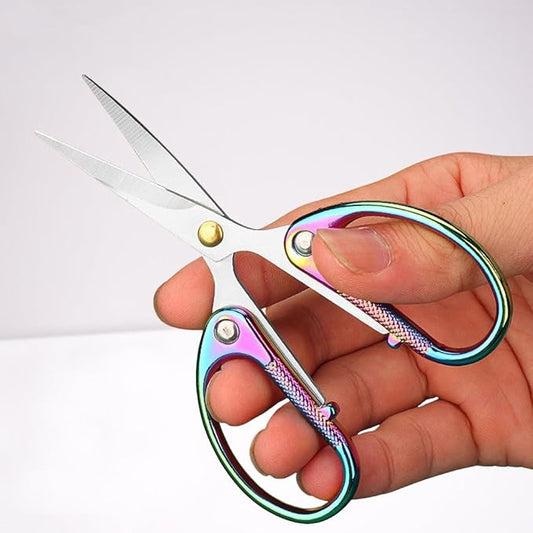 4.5" All Stainless Steel Embroidery Scissors for Sewing, Small Sharp Scissors Craft Shear for DIY Art Work Handicrafts Needlework Tool and Daily Use Colorful