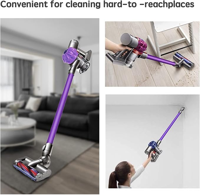Replacement Wand Extension Tube for Dyson V6 /DC62/DC74 Models,Quick Release Wand Accessories Compatible with Dyson Cordless Stick Vacuum Cleaner of DC58/DC59/DC61/V6 Series (Purple)