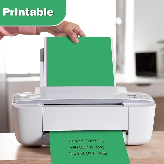 50 Pack A9 Blank Invitation Envelopes, 5-3/4 x 8-3/4 Inches Green Self Seal Envelopes - Heavyweight, Peel & Seal for Invites, Greeting Cards & Mailing