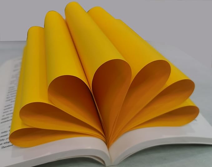 Orange Copy Print Paper 8.5X11 Inches,100 Sheets Rainbow A4 Printer Paper 70GSM Colored Origami Paper for Cutting DIY Kids Art Craft