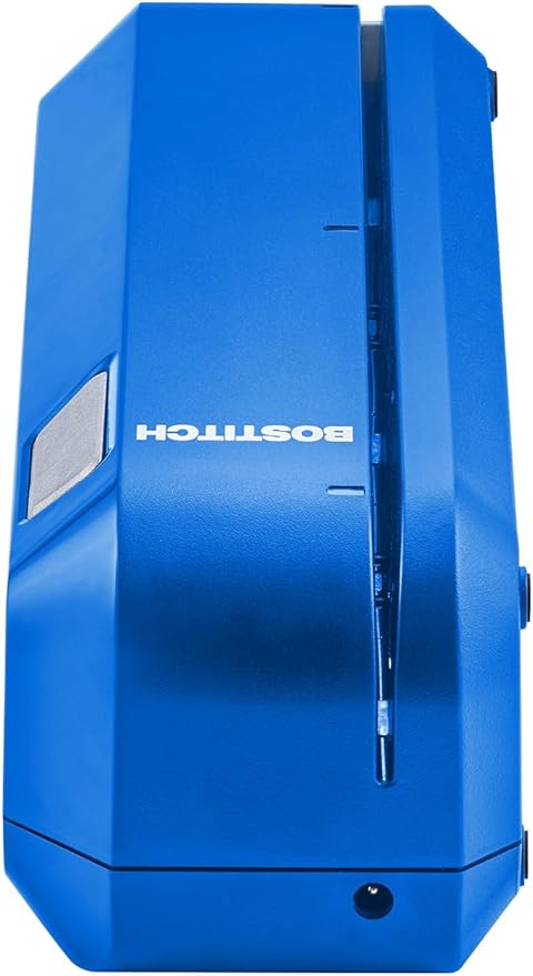 Bostitch Office Electric 3-Hole Punch, Dual Paper Loading, Heavy Duty, Jam-Free 20 Sheet Capacity, AC Adapter or Battery Powered, Space Saving, Blue, (EHP20-BLUE)