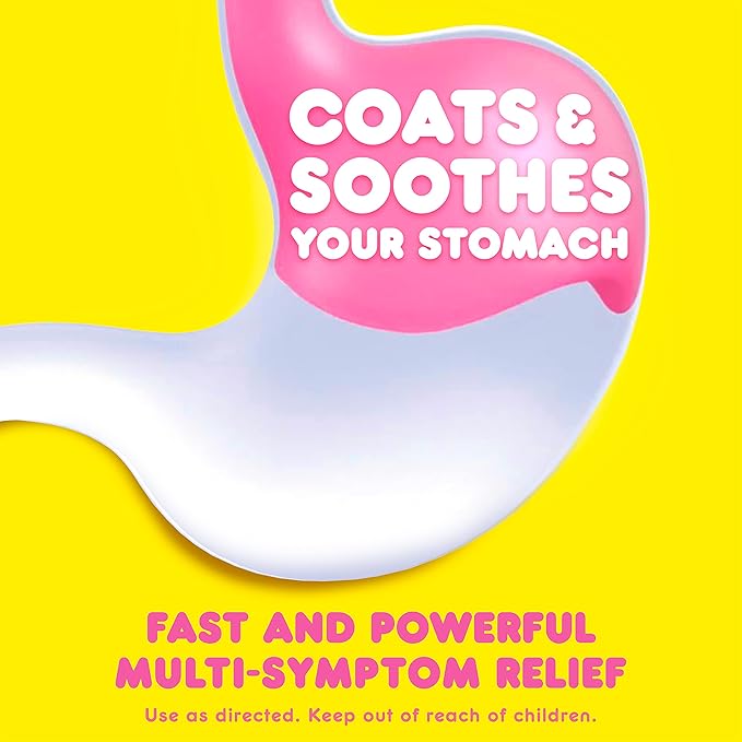 Pepto Bismol Liquicaps, Upset Stomach Relief, Bismuth Subsalicylate, Multi-Symptom Relief of Gas, Nausea, Heartburn, Indigestion, Upset Stomach, Diarrhea, 48 Liquicaps