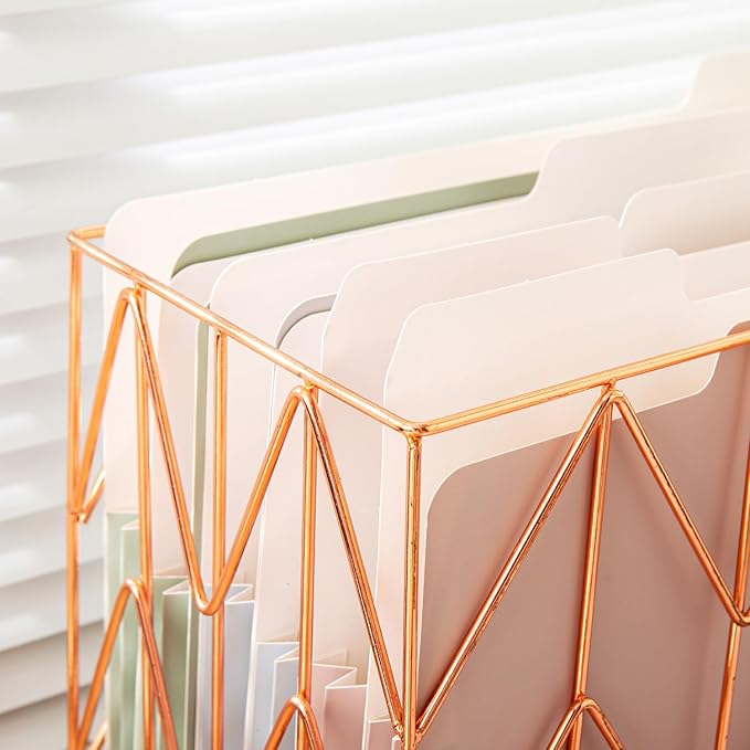 Y YOMA 6 Pack Extra Capacity File Folders Letter Size Accordion Decorative File Folder Cute Pretty Colored Filing Folder File Organizers for Office School Home Desktop with 1/3-Cut Tab, Morandi Color