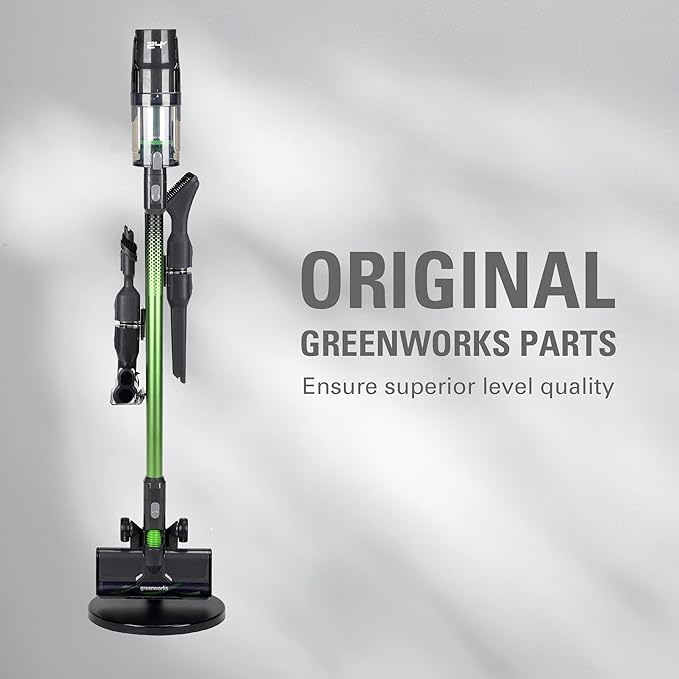 Greenworks Stick Vacuum Foldable Stand for Charger (Black), Works with Greenworks 24V Stick Vacuums (SVW24L411, SVG24L411, ‎SVW24L410, ‎SVG24L410)