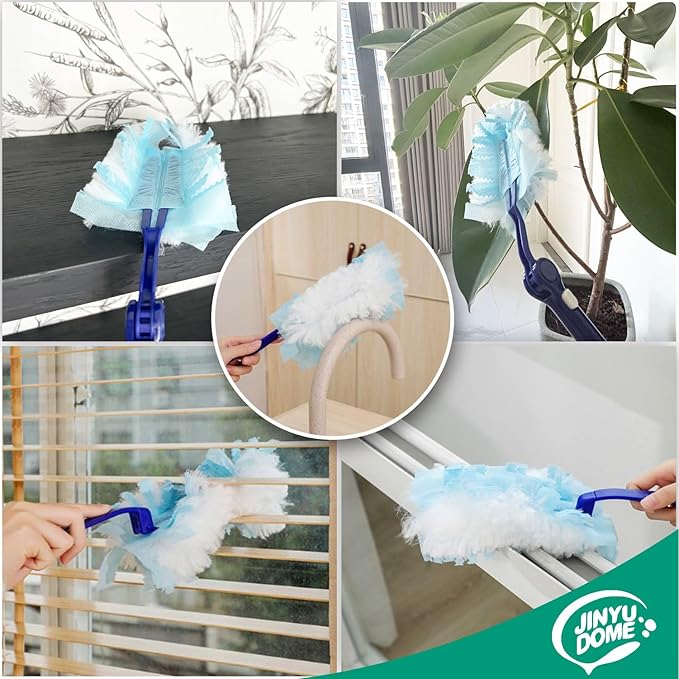 JINYUDOME Disposable Duster Refills Heavy Duty Dusters Refills,S wiffer Cleaning Dusters,20 Unscented Dusters…