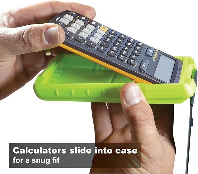 Calculated Industries 5032-5 Armadillo Gear Hard Protective Calculator Case in Lime Green
