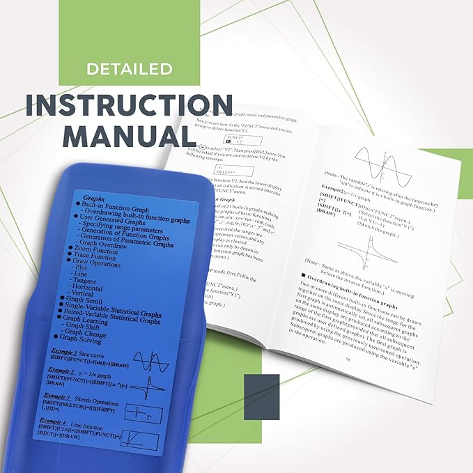 Scientific Calculator with Graphic Functions - Multiple Modes with Intuitive Interface - Perfect for Beginner and Advanced Courses, High School or College