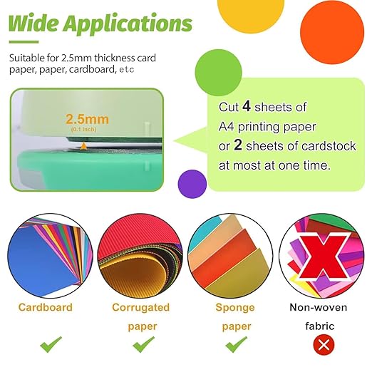 UCEC 2 Inch Circle Punch, Paper Punch, 2 Inch Hole Punch, Circle Hole Punch Cutters for Paper Crafts DIY Handmade Crafting Scrapbook Tools Cards Arts Fun Projects