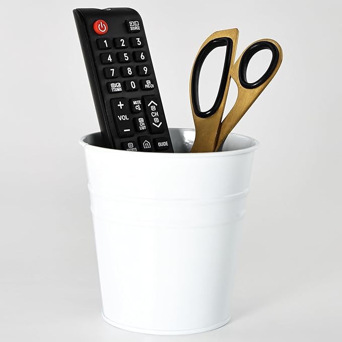 Pen Holder Cups for Desk,Metal Pencil Holder,Marker Pen Storage Holder Desktop Stationery Organizer Makeup Brush Holders, Desk Accessories & Workspace Organizers for Office School Home -2 Pack (Blue)