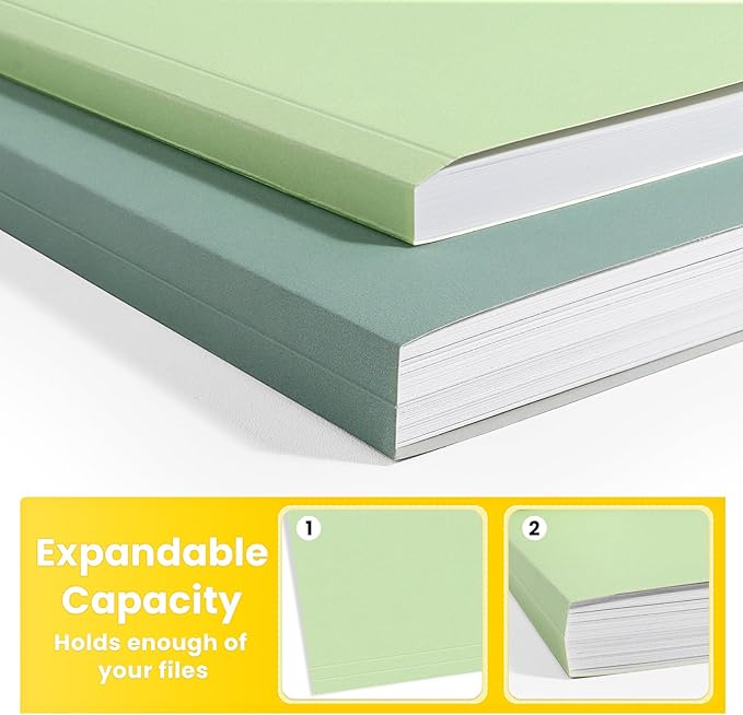 SUNEE File Folders, 18 Pack Manilla Folders 8.5 x 11, Colored File Folders Home Office School Supplies for Documents Files Paper, 6 Morandi Colors