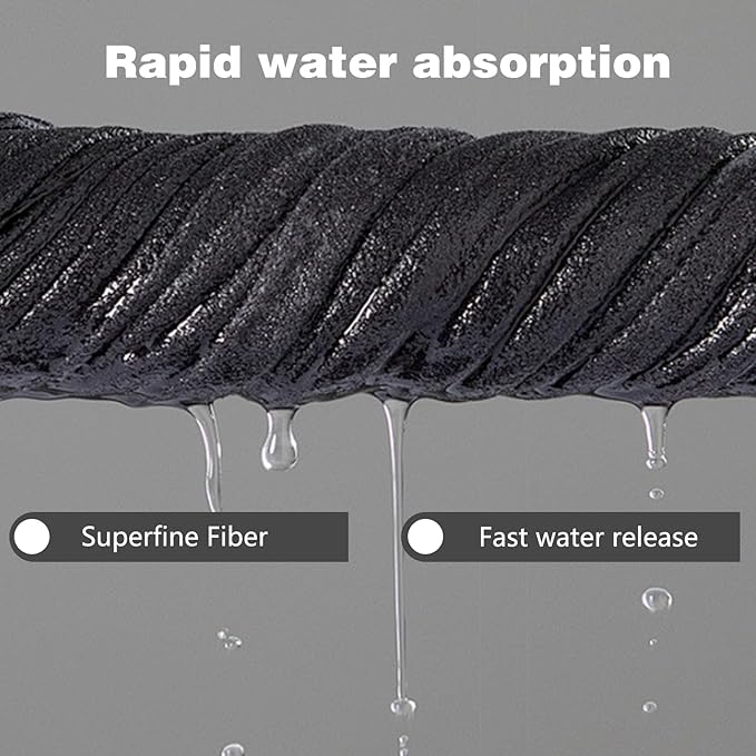 10PCS Thickened Magic Cleaning Cloth,Bsorbent Magic Cleaning Glass Cloth,Reuseable Streak Free Magic Fiber Microfiber Cleaning Cloth for Kitchen, Window, Glass, Cars (Black)