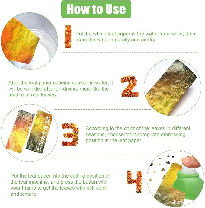 Yosoo Craft Hole Punch Shapes Set with 8pcs Paper Beautiful Paper Punch Cutter Tree Leaf Making DIY Craft Accessories Scrapbooking (Oak Leaf)