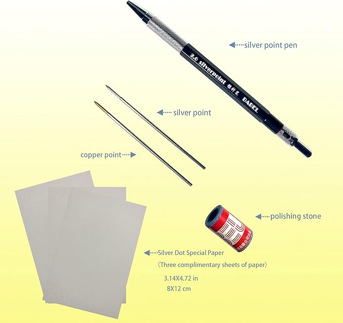 new type propelling pencil silverpoint silver needle pen stylus automatic mechanical pencil for silverpoint sketch paper