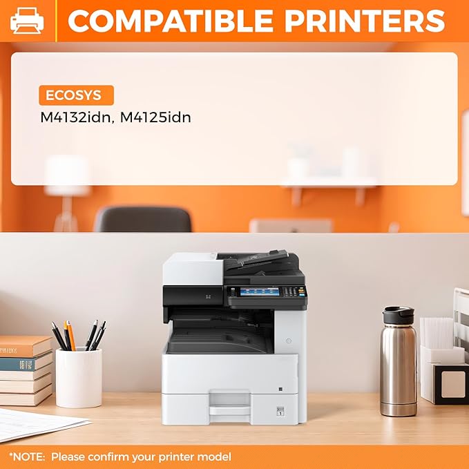 TK6117 TK-6117 Toner Cartridge Black 1Pack High Yield Replacement for Kyocera TK6117 TK-6117 1T02P10US0 Compatible with Kyocera ECOSYS M4132idn M4125idn Multifunctional Printer,15,000 Pages Monochrome