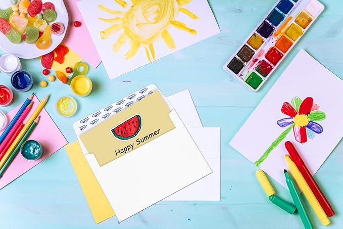 ValBox A6 Envelopes Self Seal 6.5 x 4.75" White Kraft Paper Invitation Envelopes for 4x6 Cards, Photos, Invitations, Weddings, Baby Shower, Birthday, Announcements, RSVP (Pack of 200)