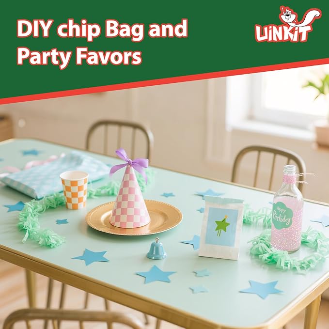 Uinkit 100 sheets 30lb Very Thin Flyer Paper Glossy 8.5x11 Inkjet Single Side DIY Chip Bag 115gsm Photos Picture for Inkjet Printer with Dye Ink Letter size A4 Brochure