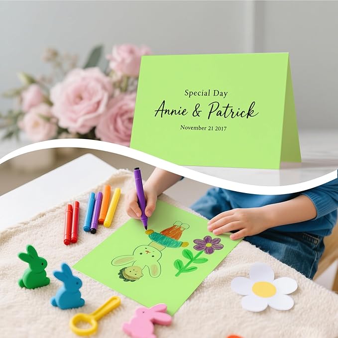 160 Sheets Cardstock Paper 8.5 x 11 Heavyweight Weight 200gsm Green Card Stock Paper Printing, Crafts, Invitations | Smooth Printer Cardstock Paper | Bulk Construction Paper DIY & Professional Use