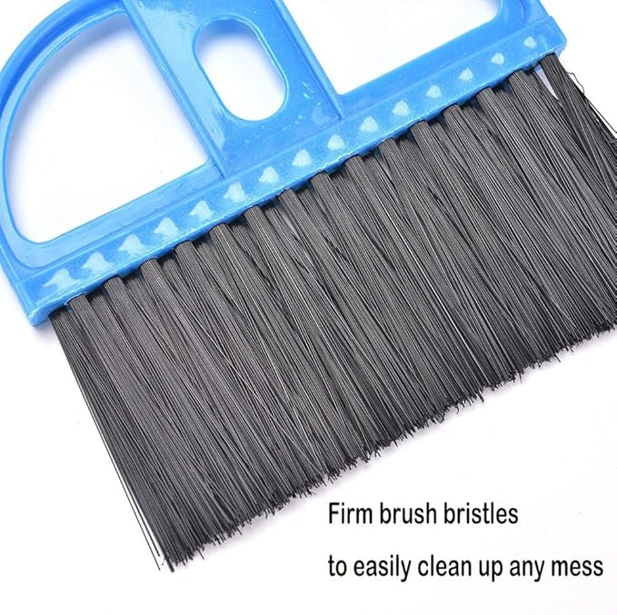 PINVNBY Mini Dustpan and Brush Set, Cage Cleaner for Guinea Pigs, Cats, Hedgehogs, Hamsters, Chinchillas, Rabbits, Reptiles, and Other Small Animals 2 Pack Mini Hand Broom and Dustpan