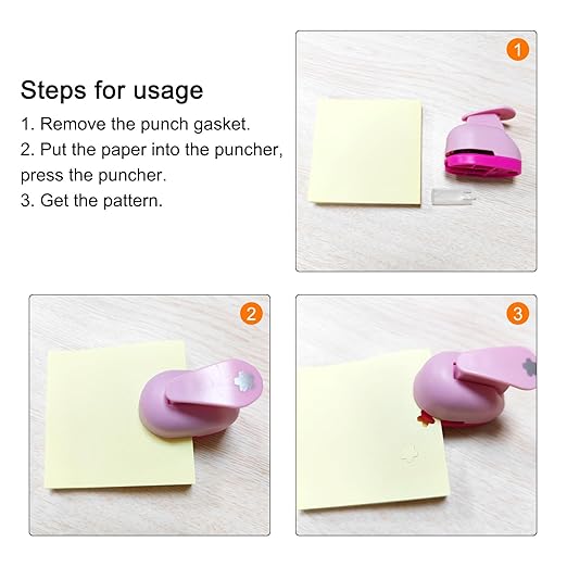 PATIKIL 1.3" x 2" Paper Punch Shapes, Mini Hole Puncher Car Shape for DIY Craft Supplies Scrapbook Cards Tags, Orange