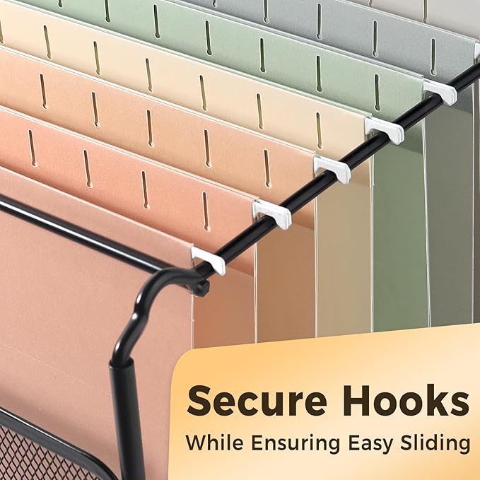 SUNEE Hanging File Folders, 6 Pack Letter Size Hanging File Folders with 1/5-Cut Tabs, Ideal for Home and Office Organization and Papers Classification,Morandi Colors