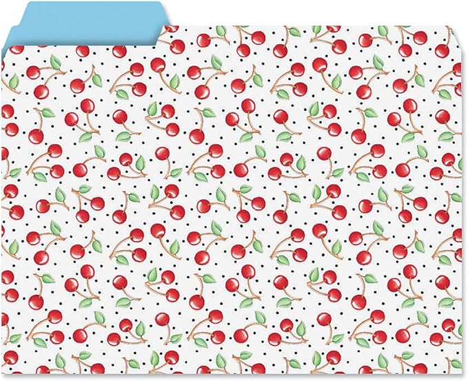Current Mary Engelbreit File Folders Value Pack - Bulk Set of 24, 6 Pretty Decorative Designs, 1/3 Cut Tabs, Heavy-Duty Paper Stock, Office Supplies for Home & Work, 9-½” x 11-¾” Letter Size