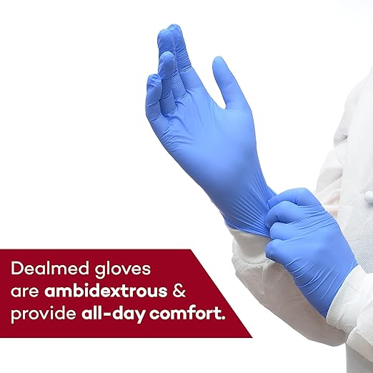 Dealmed Medical Exam Gloves – 2000 Count Small Nitrile Gloves, Disposable Non-Irritating Latex Free, Multi-Purpose Use for a First Aid Kit and Medical Facilities