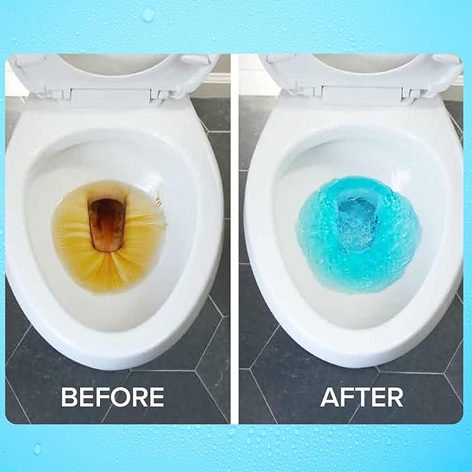 Jantle Toilet Bowl Cleaners, Automatic Toilet Bowl Cleaner Tablets, Long Lasting Toilet Cleaners for Inside The Bowl, In Tank Bowl Cleaner Easy To Use Toilet Tank Cleaner - 6 Months Supply - 6 Pack