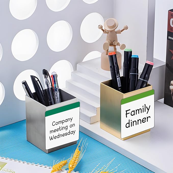 Reusable Magnetic Sticky Note for Fridge,Post on Small Magnet Sheets,Square 3X3 Stickers,36 Pieces
