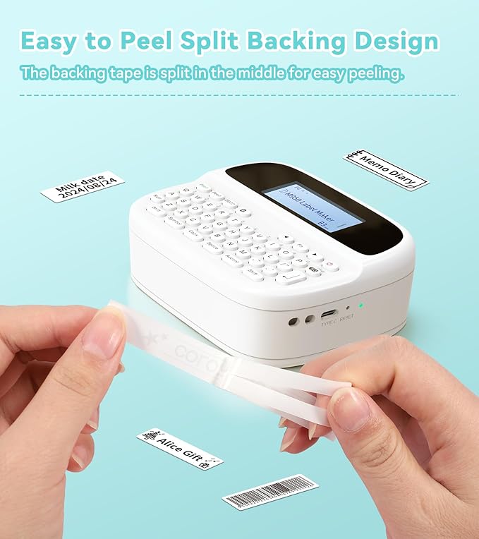 M950 Label Maker Refills M-K231 Replace for Brother P Touch M Tape M-K231S M231 MK231 12mm 0.47 Inch for Brother PTouch PT-M95 PT-65 PT-80 PT-70 PT-45 PT-90 Label Makers, Black on White, 4 Pack