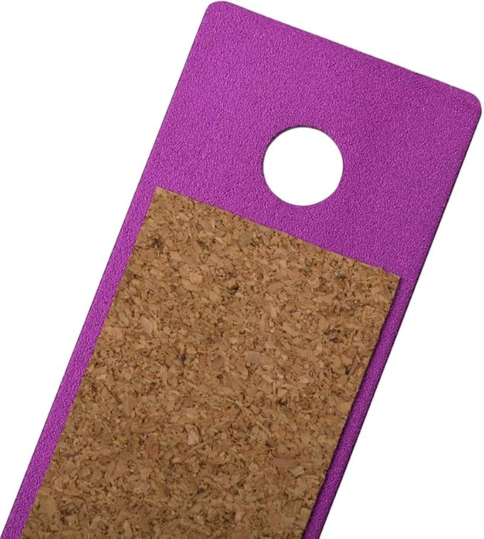 JAM PAPER Strong Aluminum Ruler - 12 Inch - Metal Ruler with Non-Skid Cork Backing - Purple Metallic - Sold Individually