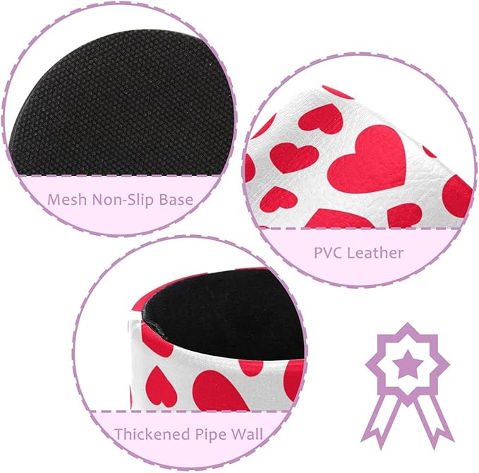 Pink Hearts Pen Holder Pencil Cup Holder for Desk Office Pen Organizer