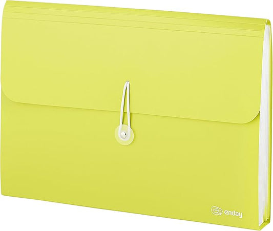 Accordion File Organizer 13 Pocket Expanding File Folder with Labels, Accordion File Organizer Letter Size Letter A4 Paper for Receipts, Bills and Documents 13" x 9.5” –by Enday